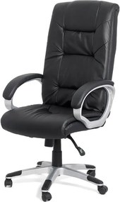 Scaun directorial piele ecologica OFF 315 negru