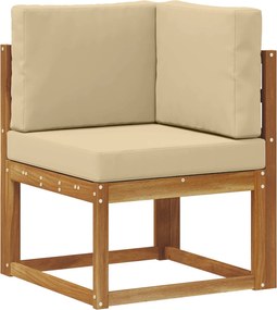 vidaXL Sofa Colțar pentru Exterior Lemn Solid de Acacia