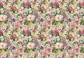 Fototapet - Pictură florală cu model (147x102 cm)