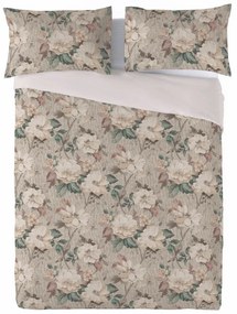 Lenjerie de pat din bumbac și in Rose, 220 x 200 cm, 2x 70 x 80 cm