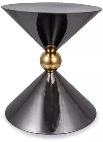 Masuta de cafea Mira neagra ø50/h56 cm