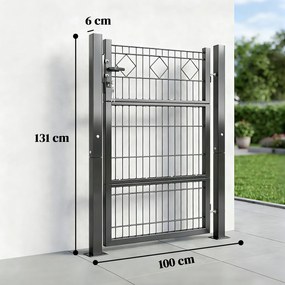 Outsunny Poartă mică pentru acces pietonal | Aosom Romania