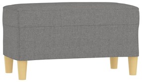 349368 vidaXL Bancă, gri închis, 70x35x41 cm, textil