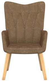 327532 vidaXL Scaun de relaxare, gri taupe, material textil