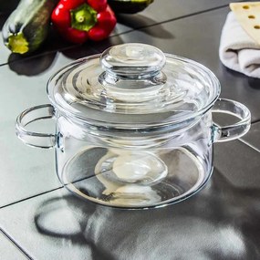 Simax 6063 oală de sticlă cu capac Nyko 1,5 l