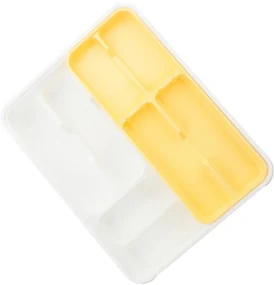 Suport tacamuri sertar Tontarelli, plastic, portocaliu, 39,5x31x7cm