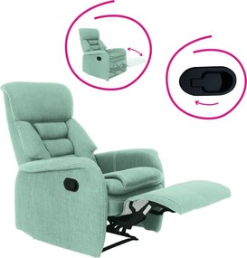 Fotoliu pentru relaxare, material textil mentol, KOMFY