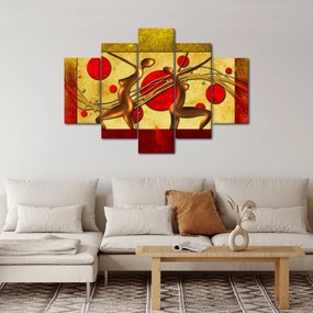 Tablou abstract cu două femei (150x105 cm)