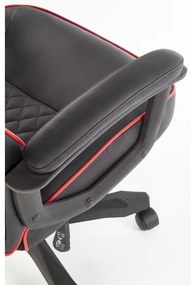 Scaun de birou HELO negru/roșu