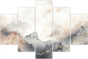 Tablou - Munte abstracție cu textura de marmură (150x105 cm)