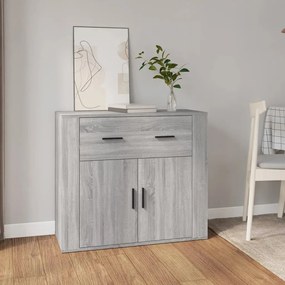 vidaXL Dulap, gri sonoma, 80x33x70 cm, lemn compozit
