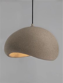 Lustra suspendata design modern, Stone Brown, AERE, L 40cm