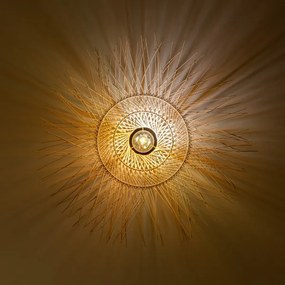 Brilagi - Lustră LED aplicată CERIA BOHO, 1xE27/40W/230V, Ø 70 cm, bambus