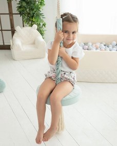 Leagan din lemn si spuma pentru copii RingSwing by BabySteps, Catifea Velvet Gri