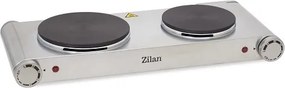 Plita electrica inox ZILAN ZLN0542, 58x33 cm, 2 ochiuri, 2250W