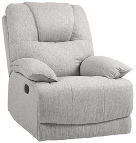 HOMCOM Scaun de relaxare, ajustabil, confortabil, 89x101x105 cm, Gri | Aosom Romania