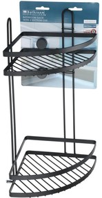 Raft de colț pentru baie Bathroom Solutions, 2etajere, 25 x 18 x 37 cm