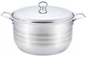 Semi-Oală din Inox, 16 Litri, Bază 3 Straturi (Inducție), Capac din Inox