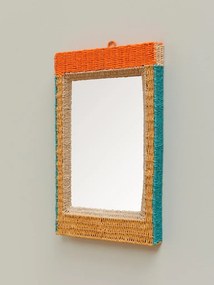 Oglinda de perete, din textil impletit, Mali