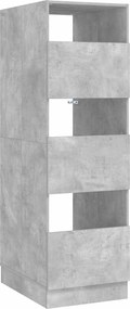 vidaXL Dulap de rufe cu ușă Beton 50 x 68 x 162 cm Lemn compozit