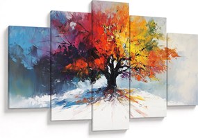 Tablou - Copac multicolor (150x105 cm)