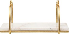 Raft alb/auriu din marmură 40 cm Marble – Mauro Ferretti
