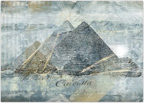 Tablou - Piramide în filtru albastru (70x50 cm)