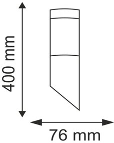Corp de iluminat perete exterior OSLO 1xE27/10W/230V IP44