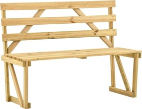 vidaXL Bancă de grădină, 120 cm, lemn de pin tratat