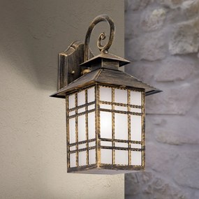 Aplica de perete exterior stil clasic IP44 Kiko AL 11-1115/1 Patina OR
