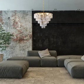 Lustră de cristal pe lanț CHELSEA 6xE14/40W/230V