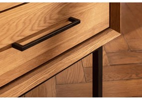 Comodă TV din lemn de stejar 90x50 cm Abies – The Beds