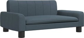 vidaXL Canapea pentru copii, gri, 70x45x30 cm, material textil