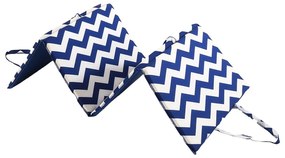 Pernă pentru scaun de grădină albă/albastră pentru șezlong 49x137 cm Zig Zag – B.E.S.