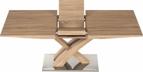 Masă dining,  stejar, 160-200x90 cm, BONET NEW TIP 2