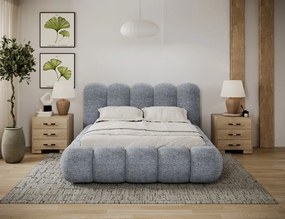 Pat tapițat Oloroso, 180x200 cm cu somieră metalică – Feldor 40