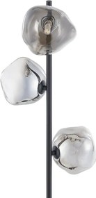 Brilagi - Lampă de podea VULCANO 3xG9/8W/230V negru/fumuriu
