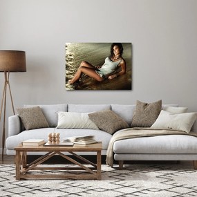 Tablou cu femeie pe plajă (70x50 cm)