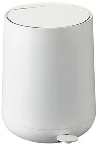 Coș de gunoi alb cu pedală din plastic 5 l Nova – Zone