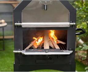 Grătar multifuncțional de grădină, afumătoare și cuptor de pizza ITALIA