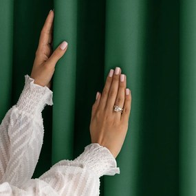 Draperie verde-închis dimout (semi-opacă) 140x250 cm Carli – Restilo