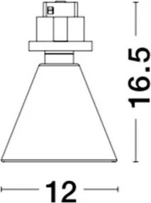 Accesoriu, Corp de iluminat pentru sina magnetica Buxton, Loop sau Sign, Oiko