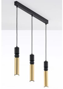 Lustră pe cablu Jupiter 2007 ALAS 3xGU10/10W/230V auriu/negru