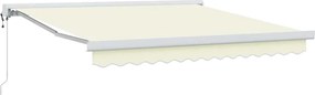vidaXL Copertină Crem 300 x 250 x 165 cm Poliester și Aluminiu
