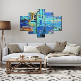 Tablou - pictură abstractă în ulei (150x105 cm)