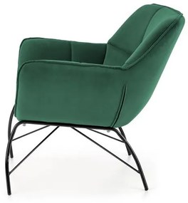 Fotoliu Belton velvet verde H78 cm