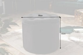 Taburete cu spatiu de depozitare Modern Barock 50cm, negru