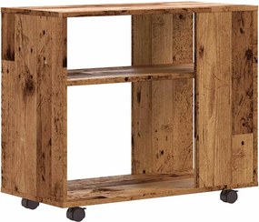 vidaXL Masă laterală, lemn vechi, 70x35x55 cm, lemn compozit