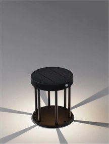 Mini Stalp LED solar iluminat exterior cu senzor de miscare IP65 AIGO H-18cm