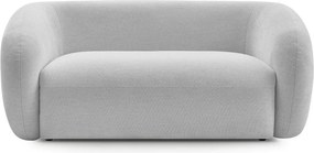 Canapea gri deschis cu tapițerie din chenille 160 cm Celine – Bobochic Paris